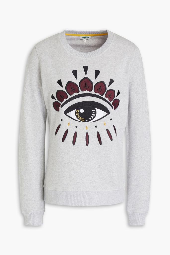 商品Kenzo|Embroidered mélange French cotton-terry sweatshirt,价格¥1052,第5张图片详细描述