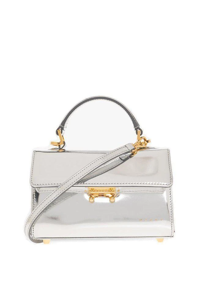 商品Marni|Marni Relativity Logo Embossed Mini Shoulder Bag,价格¥7988,第1张图片