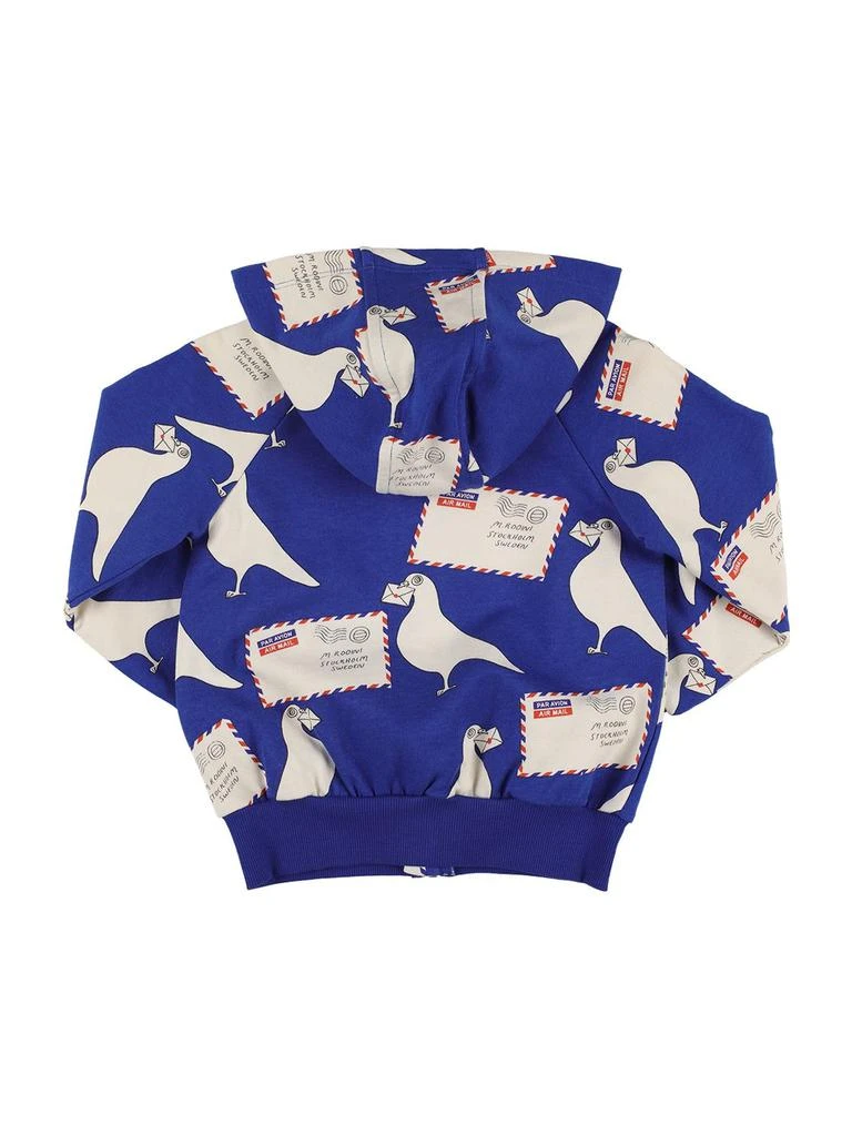 商品Mini Rodini|Pigeons Print Organic Cotton Hoodie,价格¥539,第2张图片详细描述