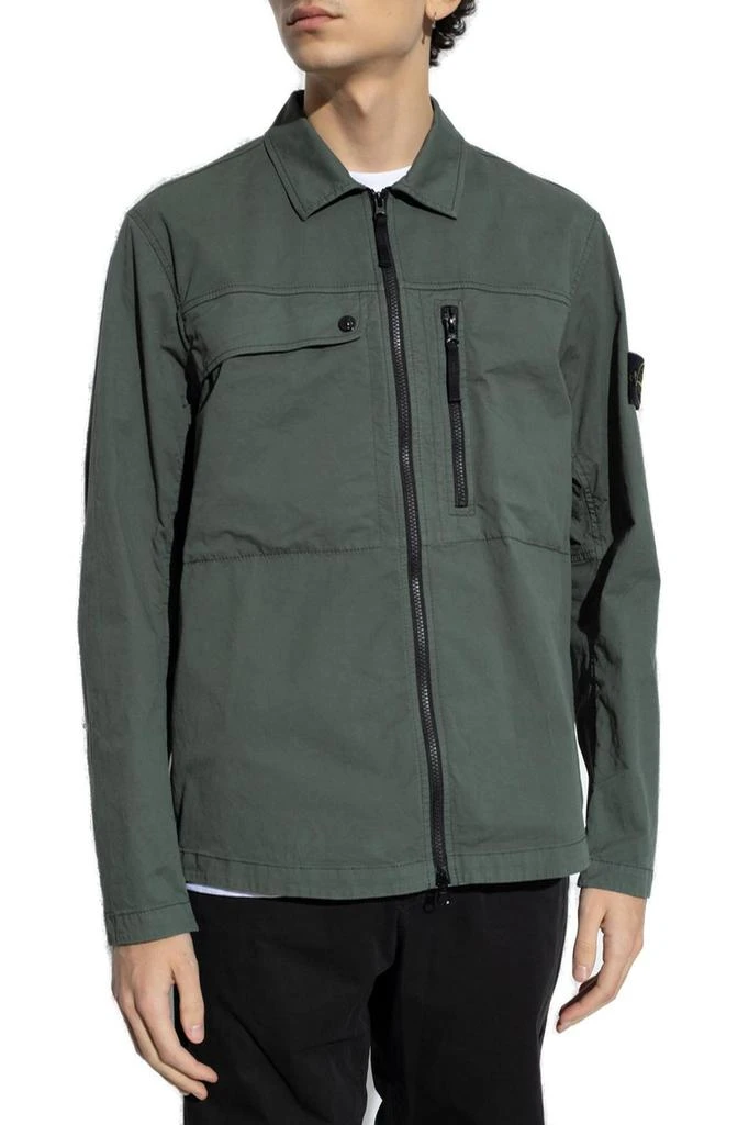 商品Stone Island|Stone Island Zip-Up Collared Jacket,价格¥3154,第2张图片详细描述