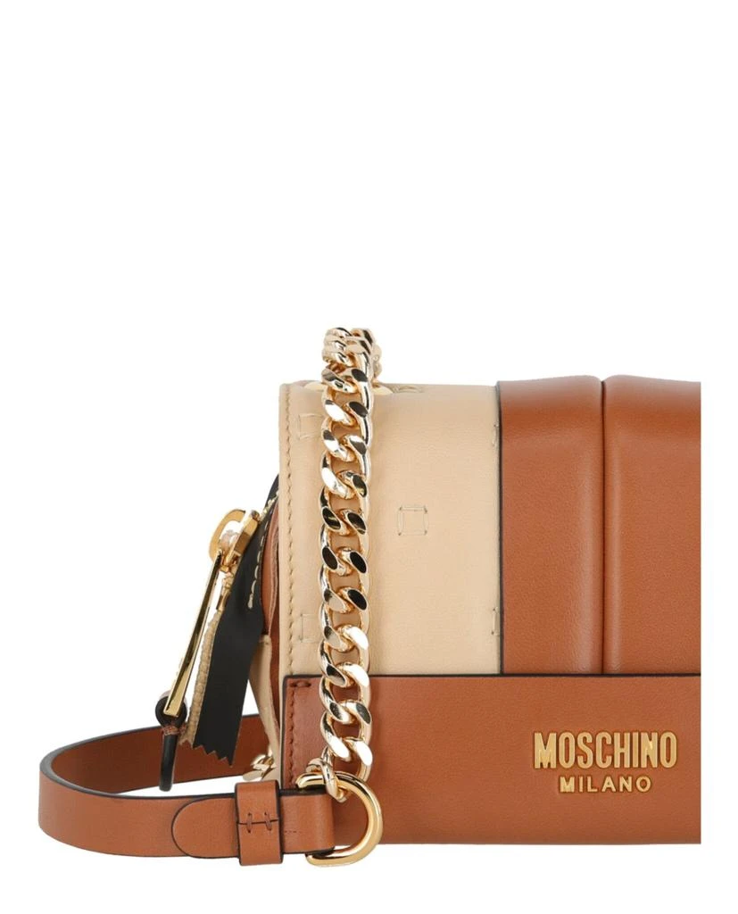 商品Moschino|Inside Out Leather Shoulder Bag,价格¥5105,第3张图片详细描述