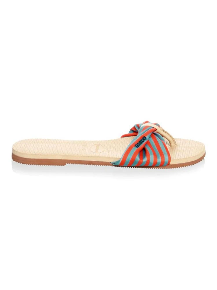 商品Havaianas|Havaianas - You Saint Tropez Textile Print Cinched Sandals,价格¥302,第1张图片