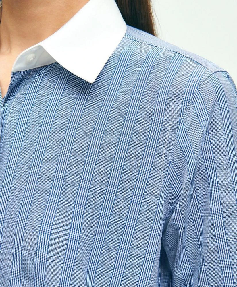 商品Brooks Brothers|Fitted Stretch Supima® Cotton Non-Iron Striped Dress Shirt,价格¥650,第2张图片详细描述