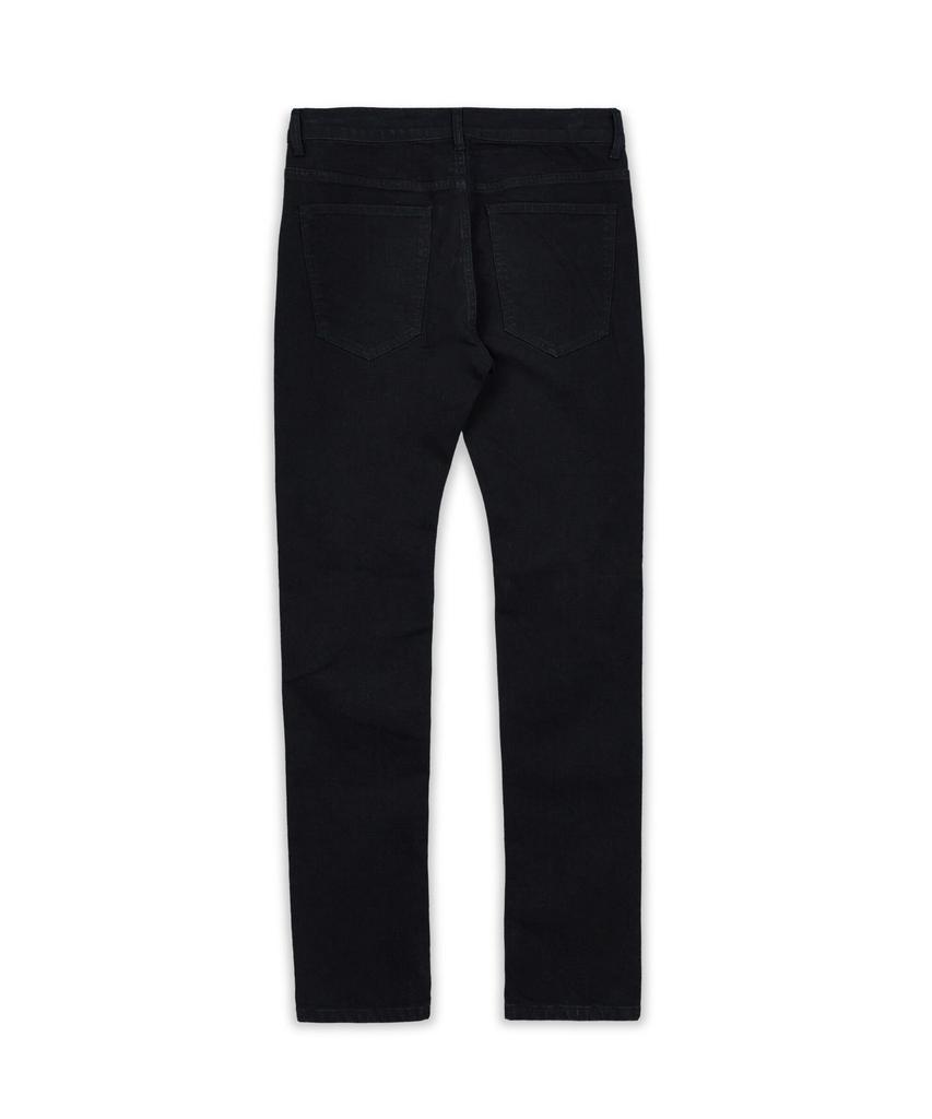 Bishop Colorful Patched Slim Fit Black Denim Jeans商品第2张图片规格展示