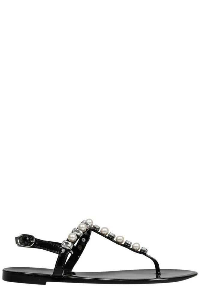 商品Stuart Weitzman|Stuart Weitzman Goldie Embellished Jelly Sandals,价格¥1026,第1张图片