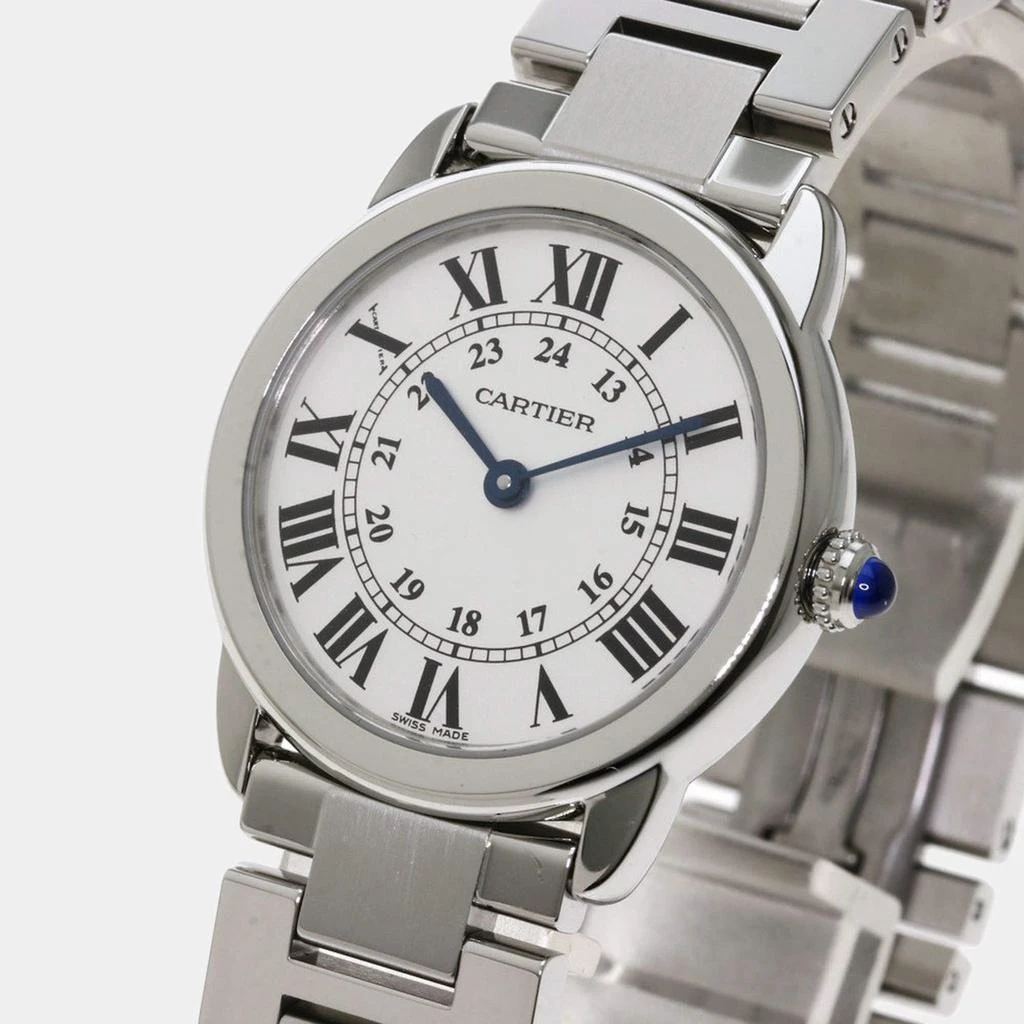 商品[二手商品] Cartier|Cartier Silver Stainless Steel Ronde Solo W6701004 Women's Wristwatch 29 mm,价格¥22005,第2张图片详细描述