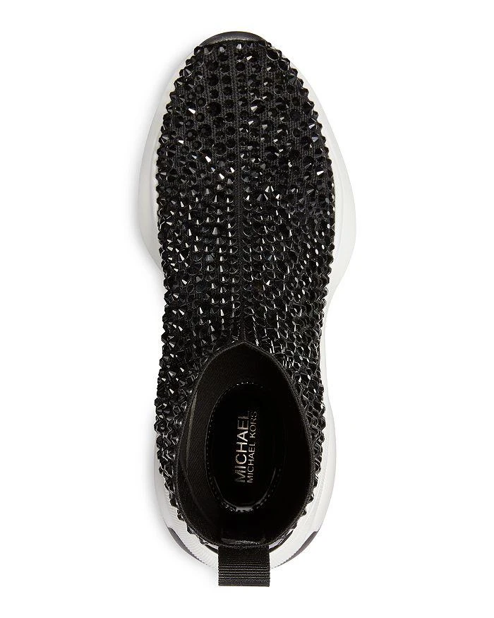商品Michael Kors|Women's Zuma Almond Toe Crystal Covered Wedge Heel Platform Booties,价格¥1070,第3张图片详细描述