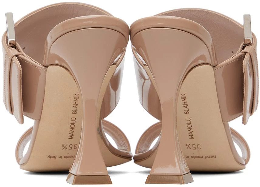 商品Manolo Blahnik|Beige Arremu Heeled Sandals,价格¥2161,第2张图片详细描述