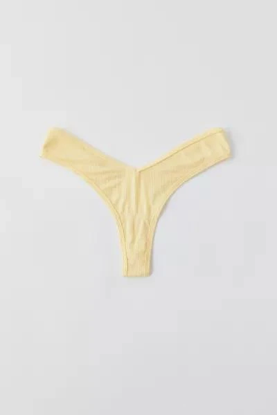 商品Out From Under|Out From Under Ribbed V Thong,价格¥39,第1张图片