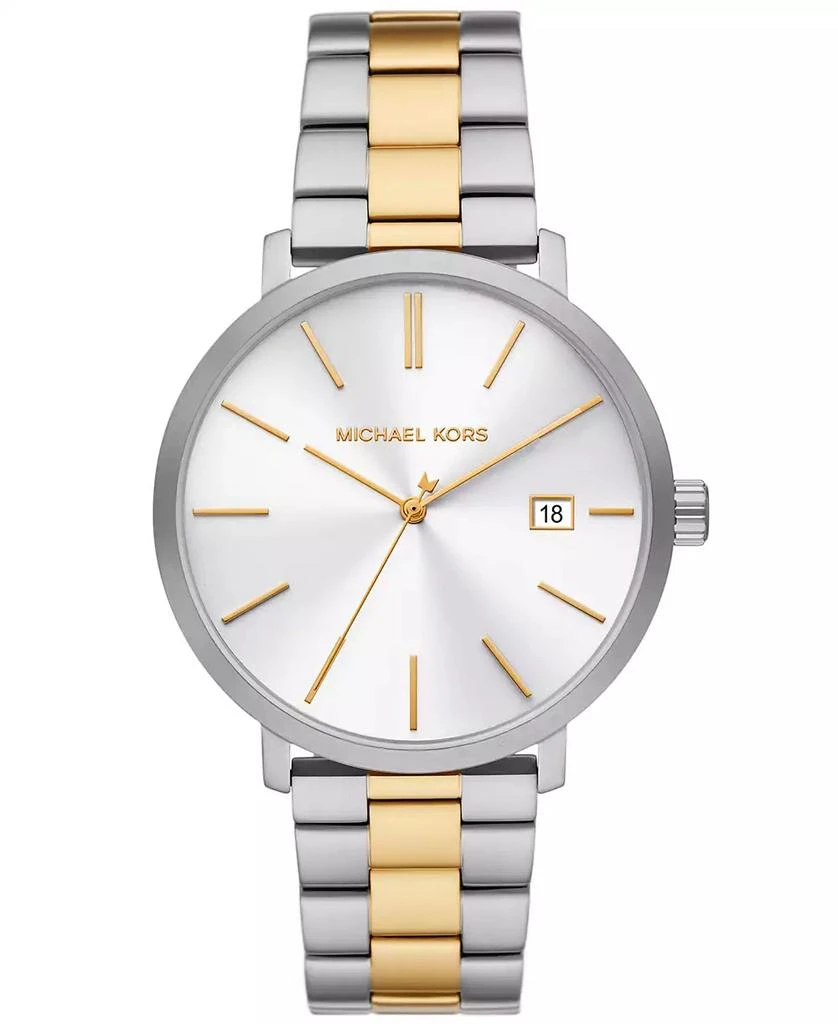 商品Michael Kors|Men's Blake Three-Hand Date Two-Tone Stainless Steel Watch 42mm,价格¥1011,第1张图片