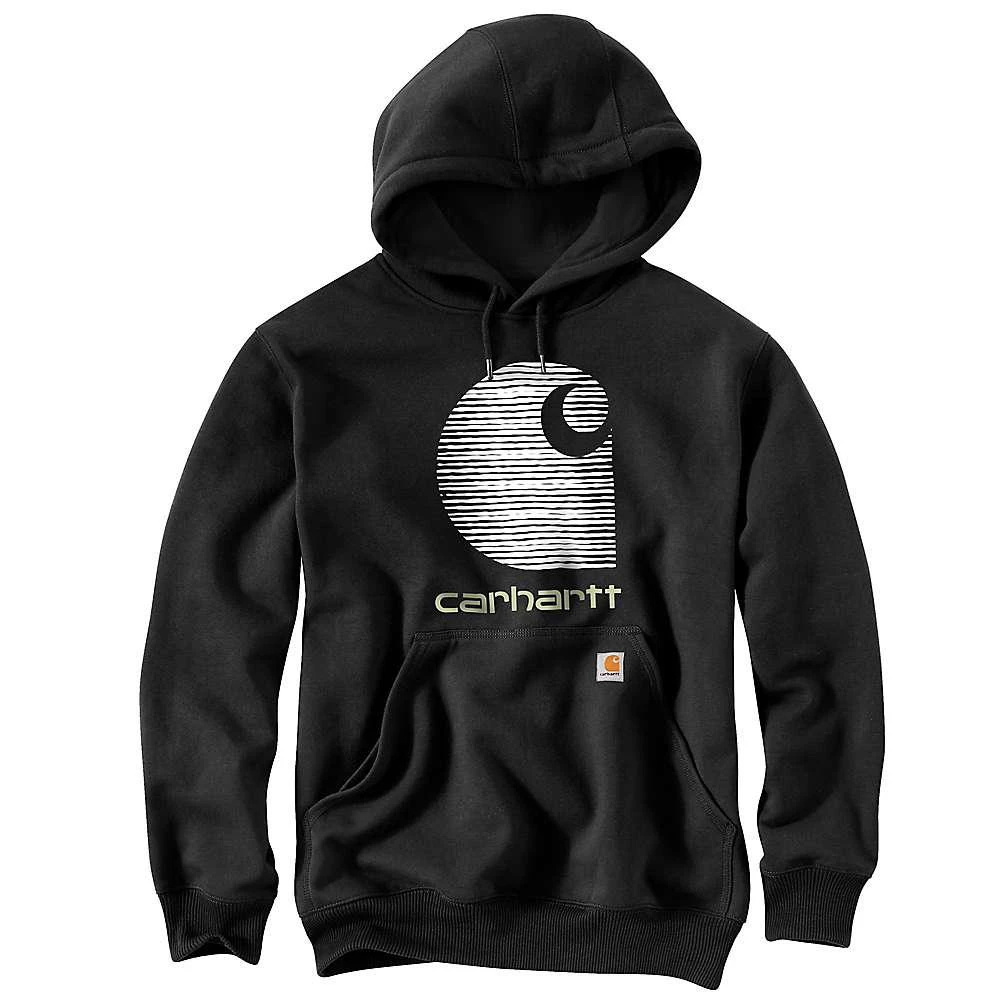 商品Carhartt|Men's Rain Defender Loose Fit Midweight C Logo Graphic Sweatshirt,价格¥361,第1张图片