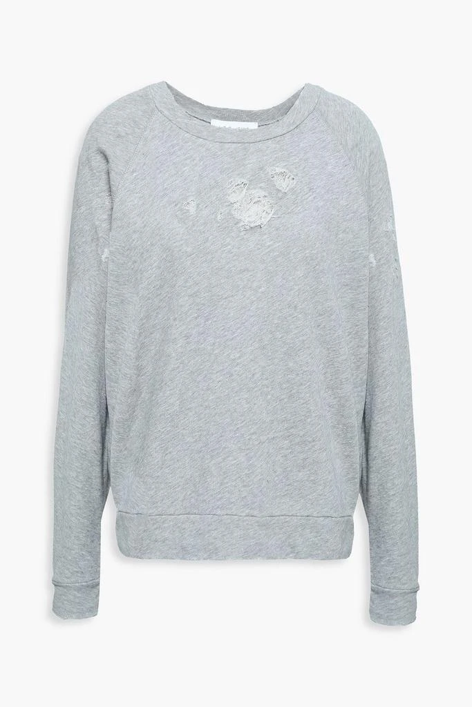 商品IRO|Uprile distressed French cotton-terry sweatshirt,价格¥664,第3张图片详细描述