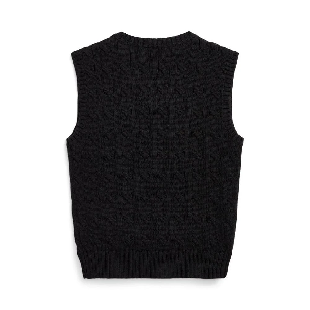 商品Ralph Lauren|Little Boys Cable- Knit Sweater Vest,价格¥268,第2张图片详细描述