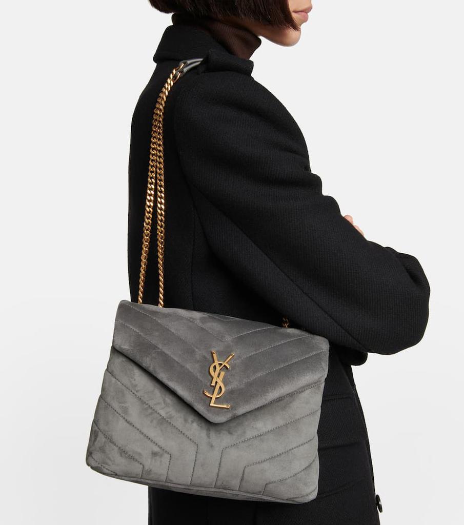 商品Yves Saint Laurent|Loulou S号绒面革单肩包,价格¥20417,第4张图片详细描述