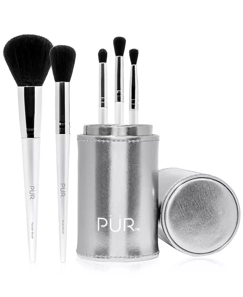 商品PÜR|5-Pc. Brush Set with Holder,价格¥368,第3张图片详细描述