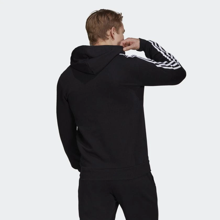 商品Adidas|Men's adidas Essentials Fleece 3-Stripes Hoodie,价格¥378,第3张图片详细描述