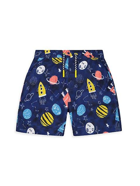 Little Boy's 2-Piece Rashguard T-Shirt & Boardshort Set商品第5张图片规格展示