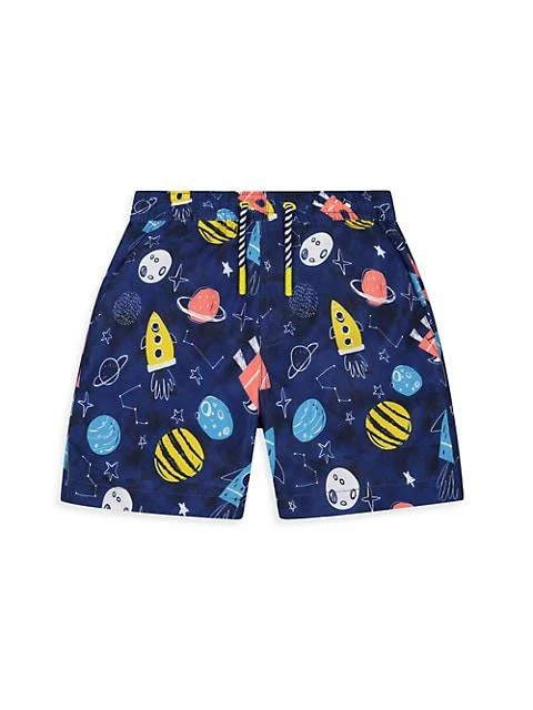 商品Andy & Evan|Little Boy's 2-Piece Rashguard T-Shirt &amp; Boardshort Set,价格¥224,第5张图片详细描述