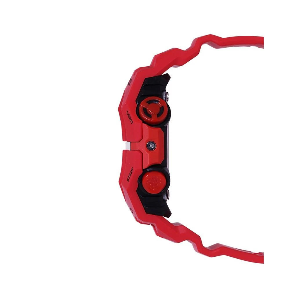 商品G-Shock|Men's Two Hand Quartz Red Resin Bluetooth Watch, 46.0mm GAB001-4A,价格¥1047,第2张图片详细描述