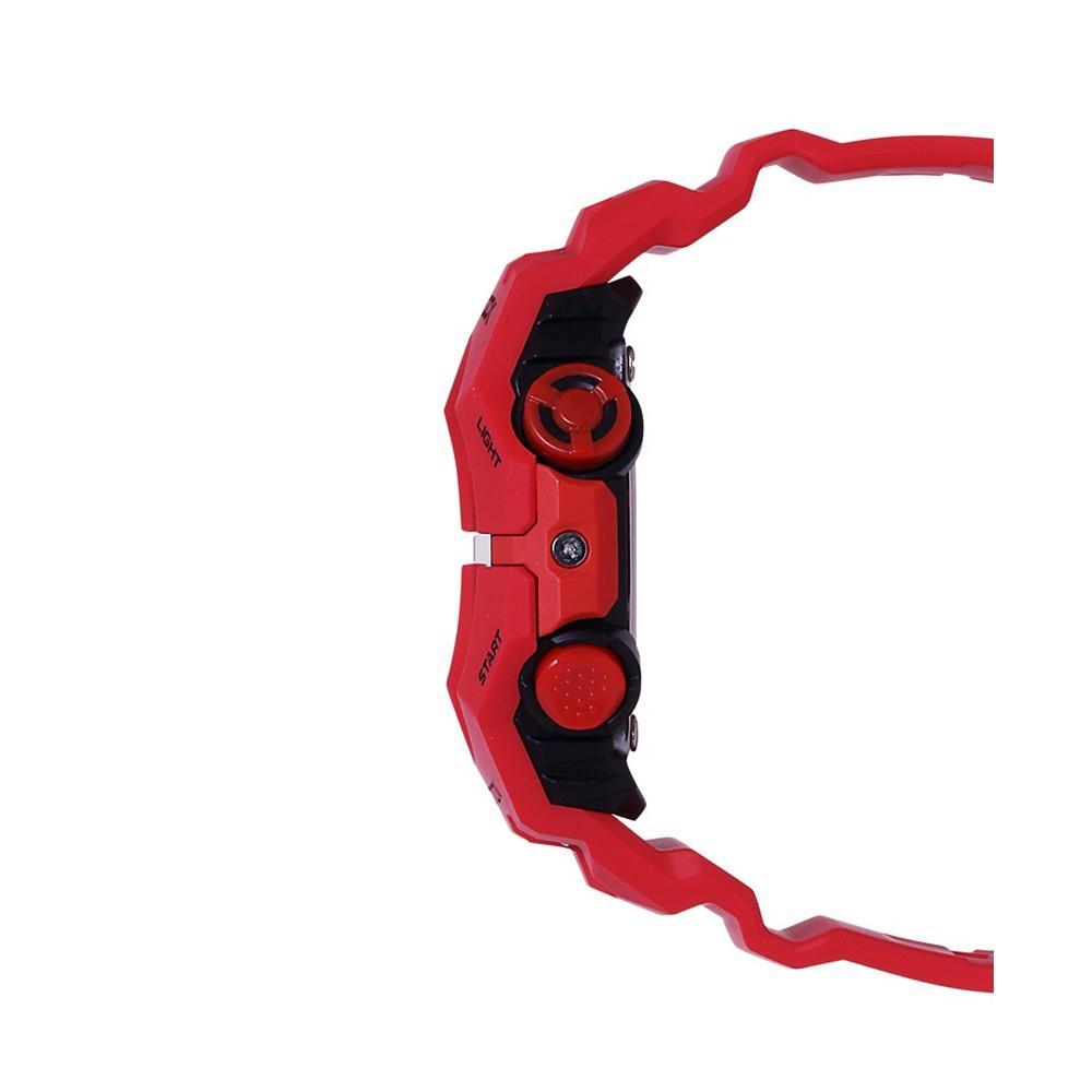 商品G-Shock|Men's Two Hand Quartz Red Resin Bluetooth Watch, 46.0mm GAB001-4A,价格¥1042,第4张图片详细描述