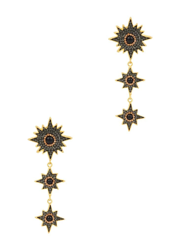 商品Soru Jewellery|Supernova 18kt gold-plated drop earrings,价格¥925,第1张图片