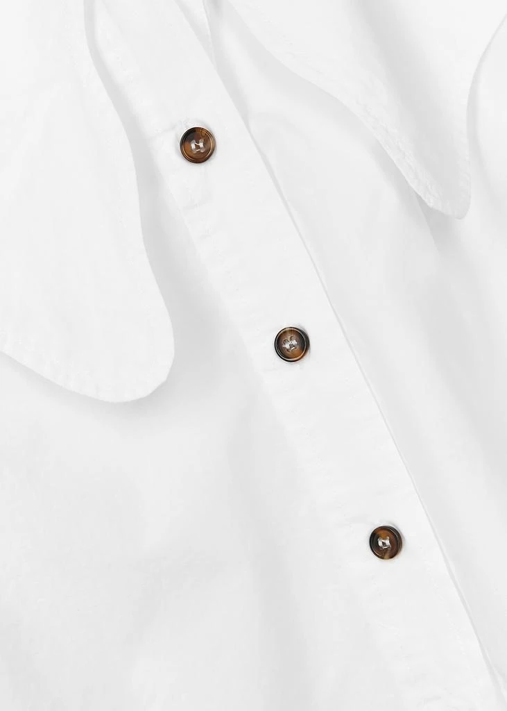 商品Ganni|White cotton-poplin shirt,价格¥637,第5张图片详细描述