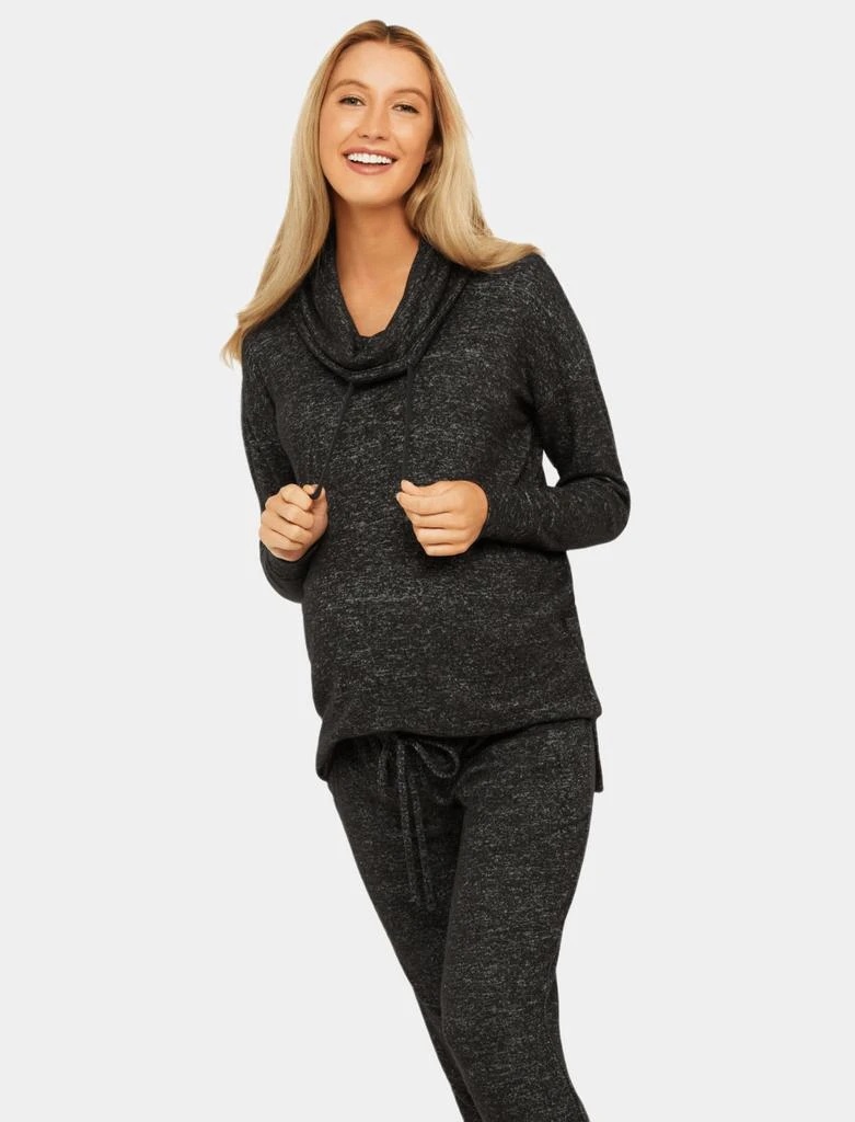 商品Motherhood Maternity|Hacci Cowl Neck Maternity Long Sleeve Tunic,价格¥363,第5张图片详细描述