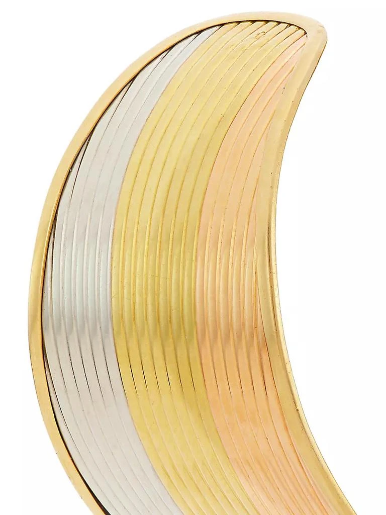 商品Renee Lewis|Tri-Tone 18K Gold Wide Fluted Cuff,价格¥58746,第3张图片详细描述