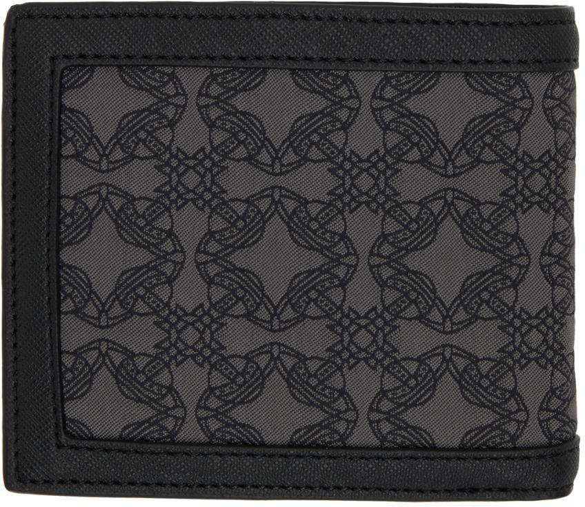 商品Vivienne Westwood|Black Jacquard Bifold Wallet,价格¥1181,第4张图片详细描述