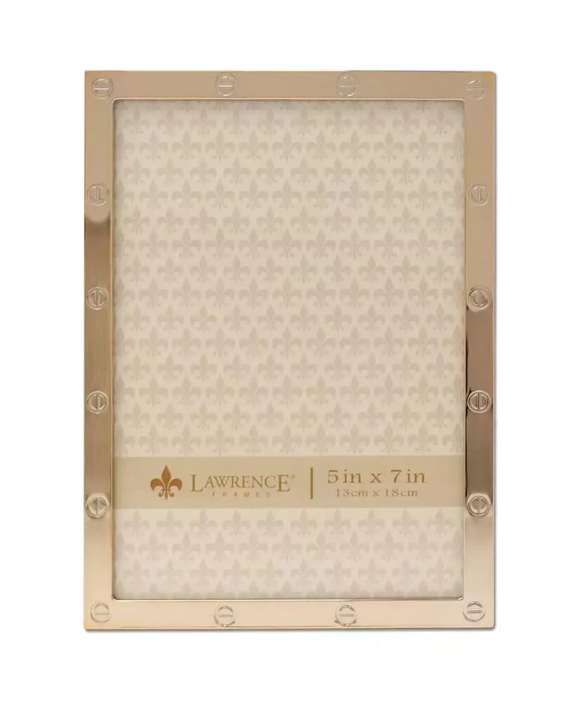 商品Lawrence Frames|High Quality Polished Cast Metal Picture Frame - Screw Head Design, 5" x 7",价格¥192,第2张图片详细描述