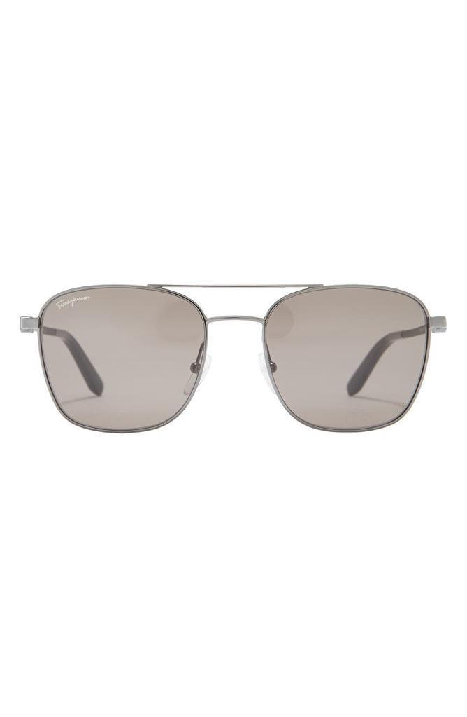 商品Salvatore Ferragamo|Gancio 53mm Navigator Sunglasses,价格¥590,第1张图片