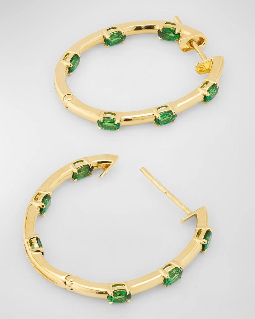 商品Etho Maria|Dolce 18K Yellow Gold Tsavorite Hoop Earrings,价格¥32426,第4张图片详细描述