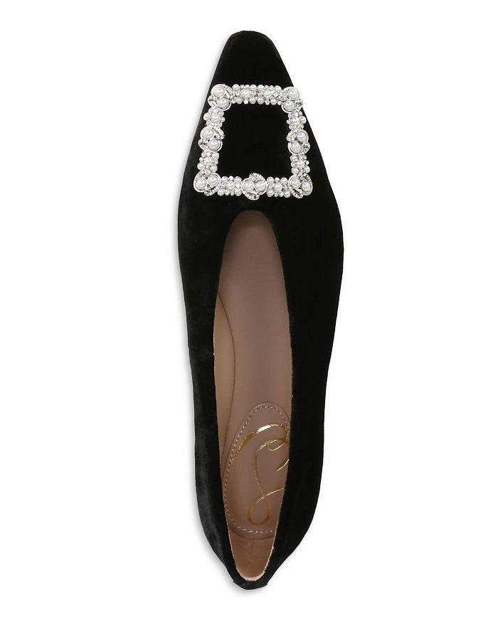 商品Sam Edelman|Women's Janina Luster Embellished Slip On Flats,价格¥673,第3张图片详细描述