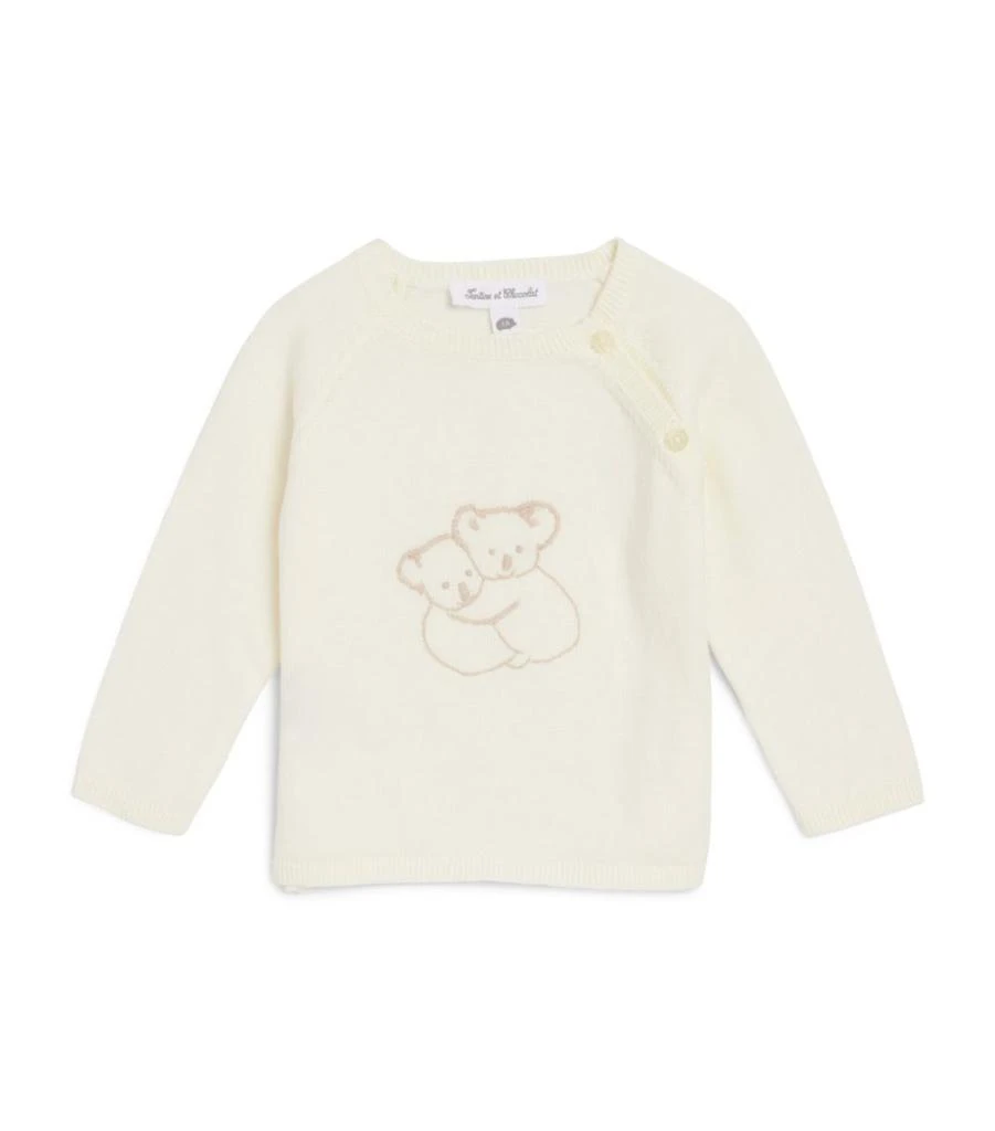 商品Tartine et Chocolat|Koala-Embroidered Sweater (0-24 Months),价格¥731,第1张图片