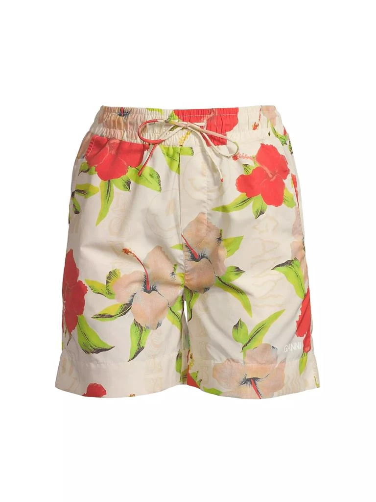 商品Ganni|Floral Surfer Shorts,价格¥881,第1张图片
