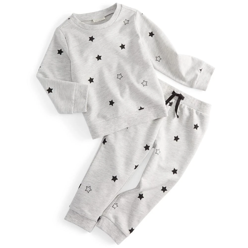 商品First Impressions|Baby Boys 2-Pc. Star-Print Shirt & Pants Set, Created for Macy's,价格¥113,第1张图片