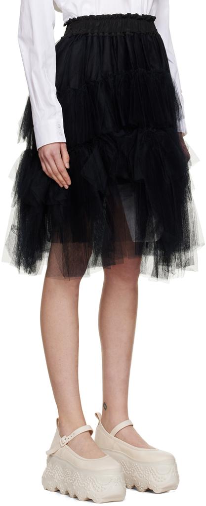 Black Tutu Midi Skirt商品第2张图片规格展示