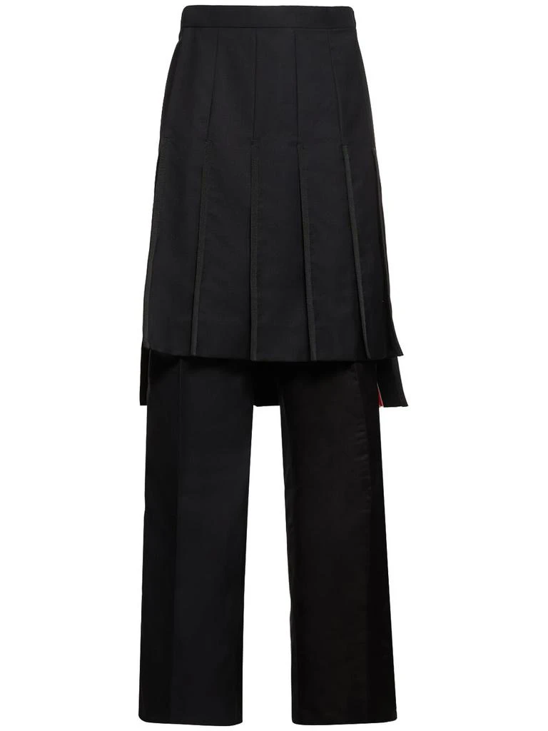 商品Thom Browne|Collage Wool Pants W/ Pleated Skirt,价格¥26942,第1张图片