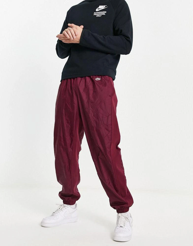 商品NIKE|Nike Circa Premium winter textured casual trousers dark beetroot red,价格¥493,第4张图片详细描述