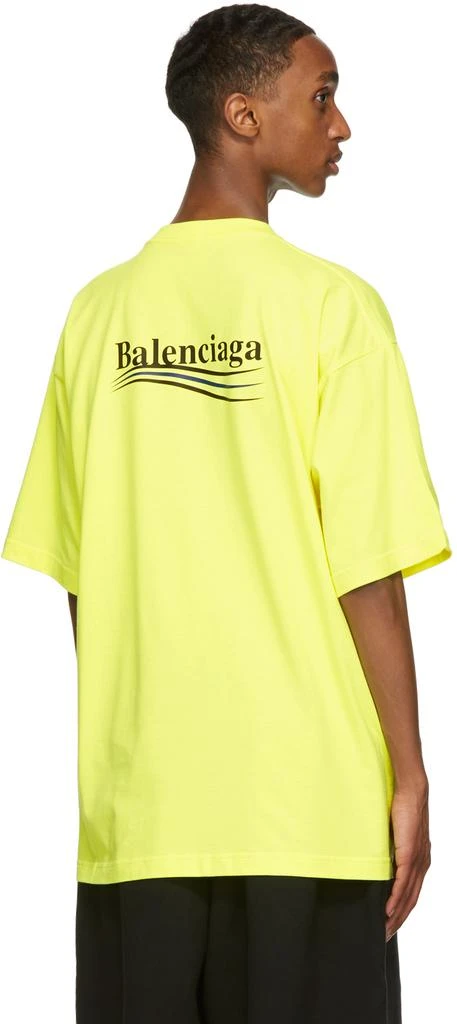 商品Balenciaga|Yellow Political Campaign T-Shirt,价格¥5265,第3张图片详细描述