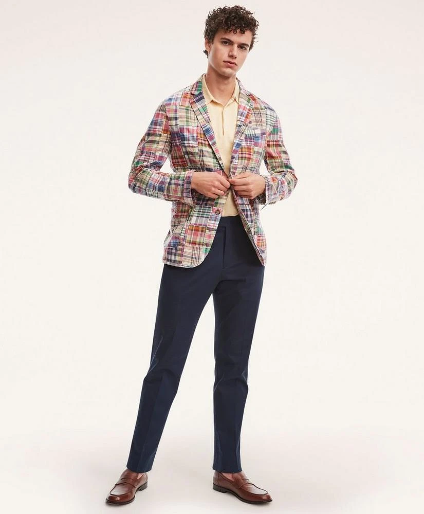 商品Brooks Brothers|Regent Regular-Fit Cotton Patchwork Madras Sport Coat,价格¥2079,第1张图片