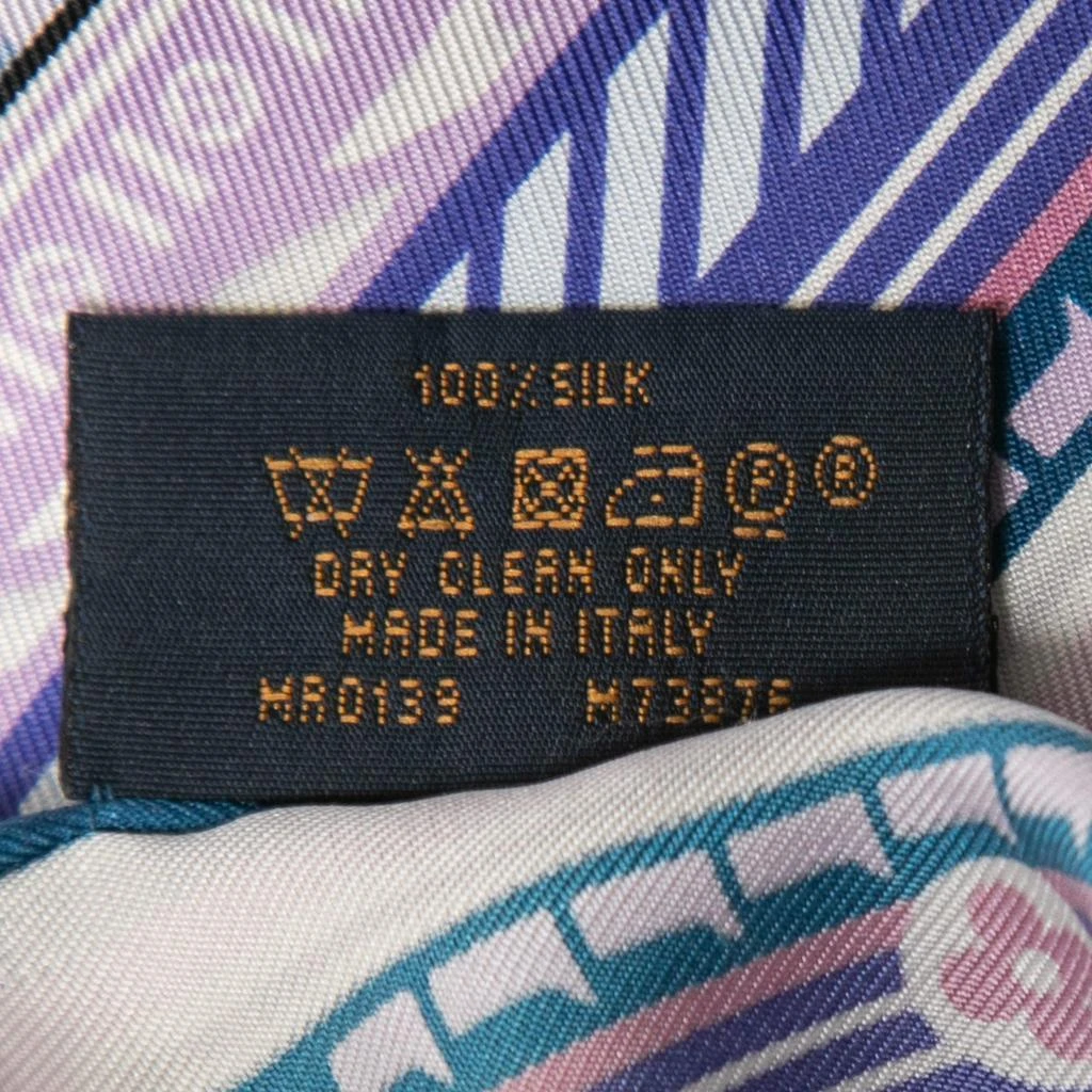 商品[二手商品] Louis Vuitton|Louis Vuitton Blue LV Pop Silk Square Scarf,价格¥2327,第5张图片详细描述