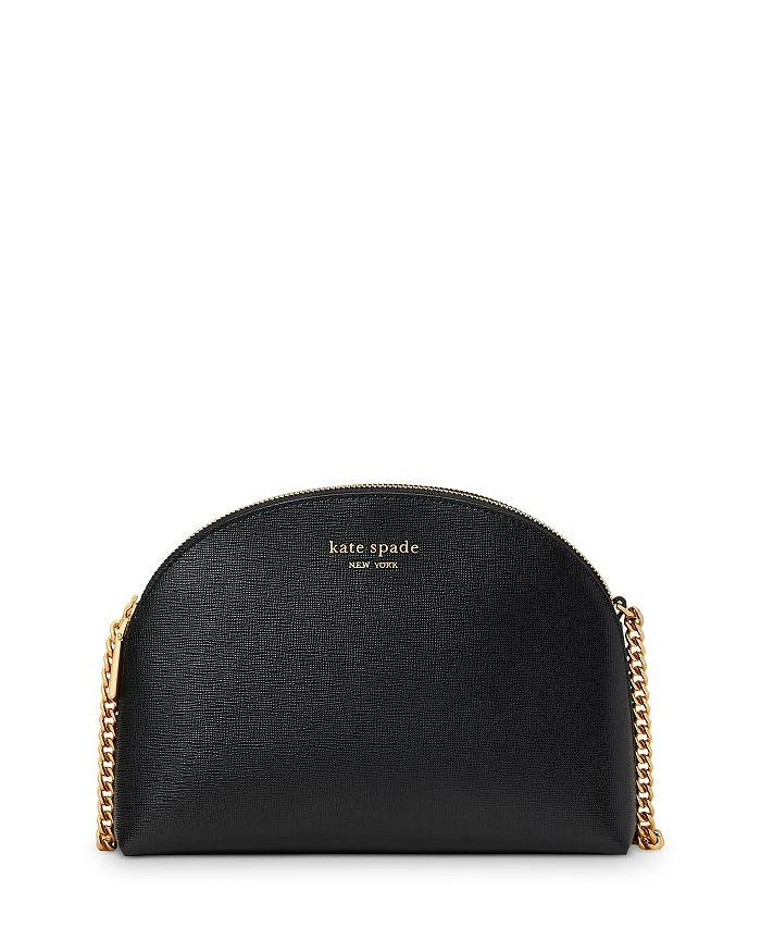 商品Kate Spade|Morgan Saffiano Leather Double Zip Dome Crossbody,价格¥1284,第1张图片详细描述
