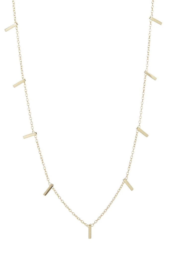 商品ADORNIA|14K Gold Plated Bar Necklace,价格¥113,第1张图片