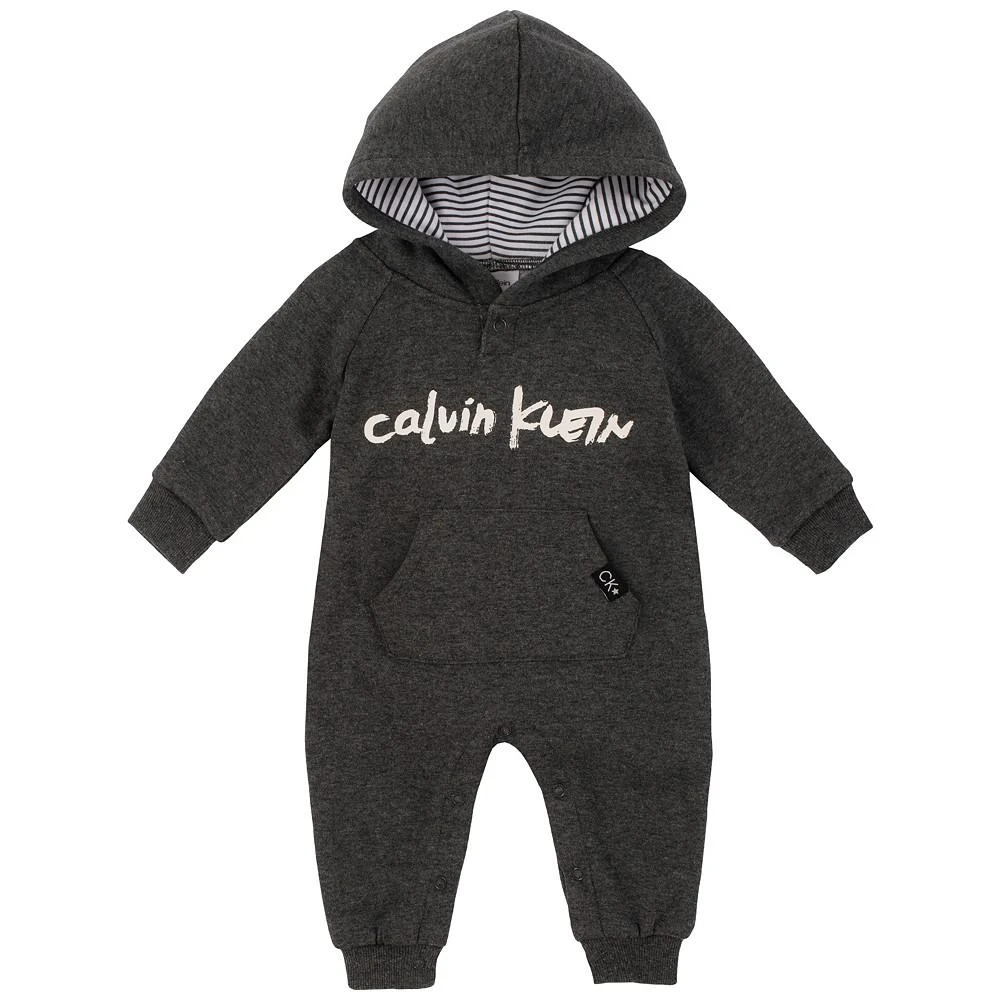 商品Calvin Klein|Baby Boys Logo Hoodie Coverall,价格¥113,第1张图片