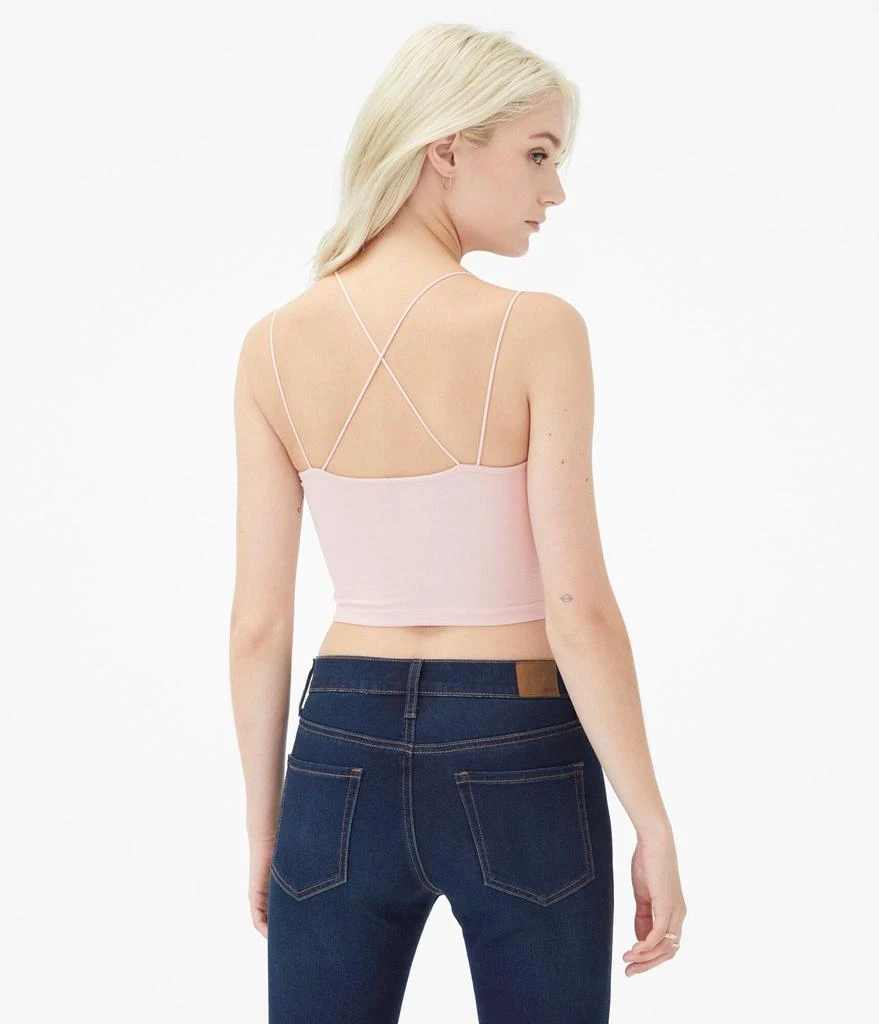 商品Aeropostale|Aeropostale Women's Seriously Soft Strappy Cropped Bungee Tank***,价格¥32,第4张图片详细描述