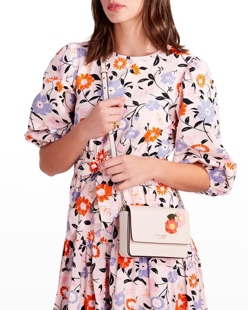 商品Kate Spade|flower flap leather chain wallet,价格¥1598,第4张图片详细描述