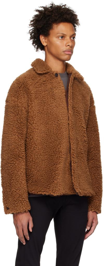 棕色 Teddy 夹克商品第2张图片规格展示