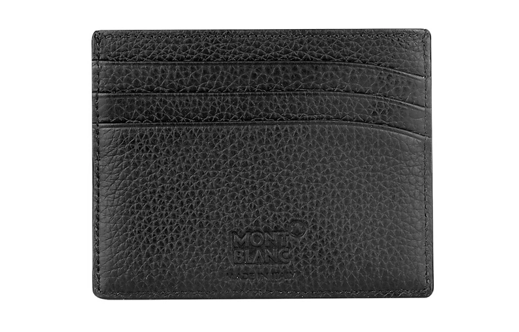 商品[国内直发] MontBlanc|万宝龙 大班系列 颗粒软皮敞口开合多卡槽 皮革 卡包 男款 黑色,价格¥1260,第3张图片详细描述