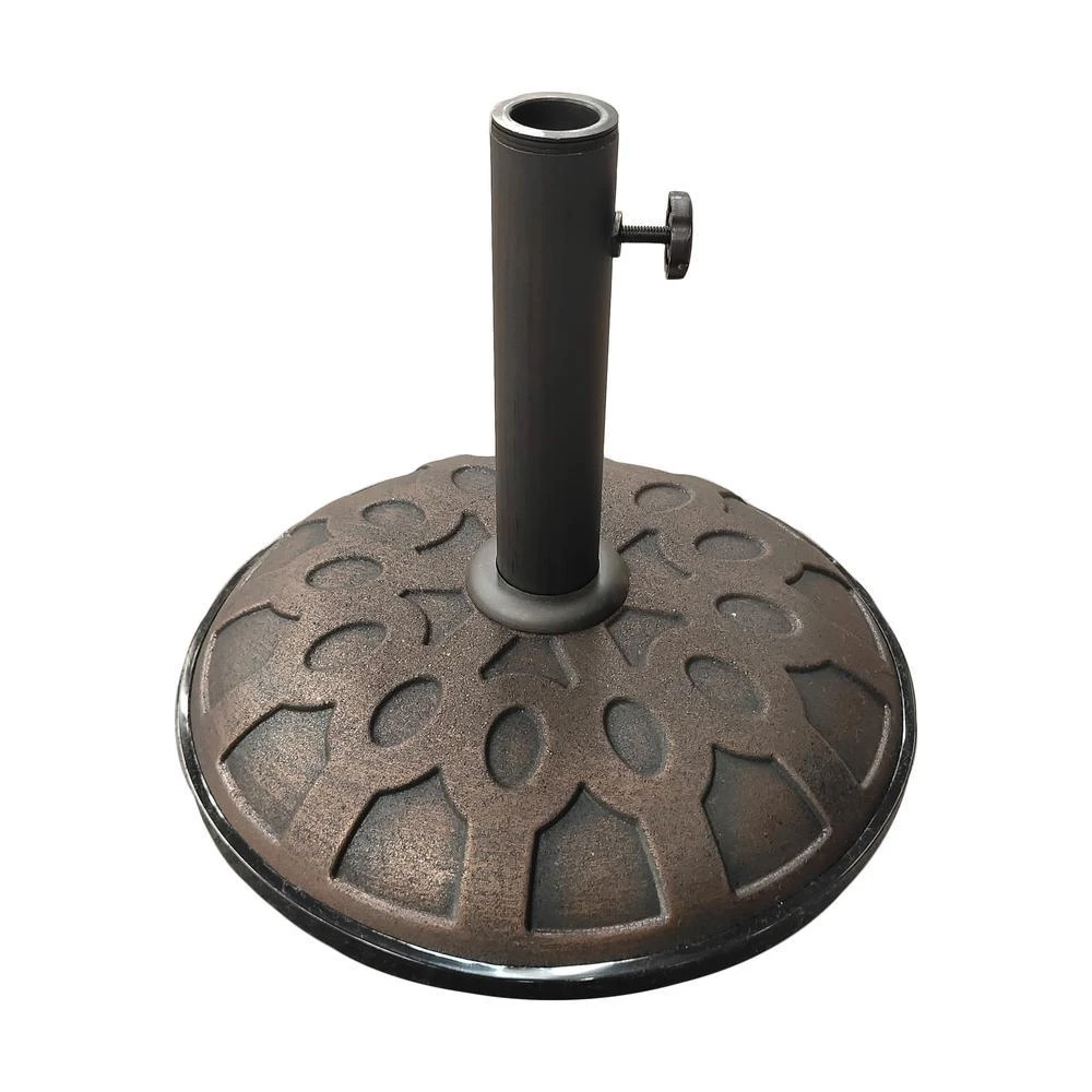 商品International Caravan|25-Pound Resin Compound Umbrella Base Bronze,价格¥690,第1张图片详细描述